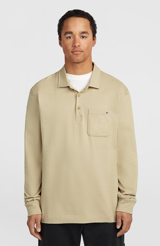 O'Riginals Long-Sleeve Polo Shirt | Olive Blush