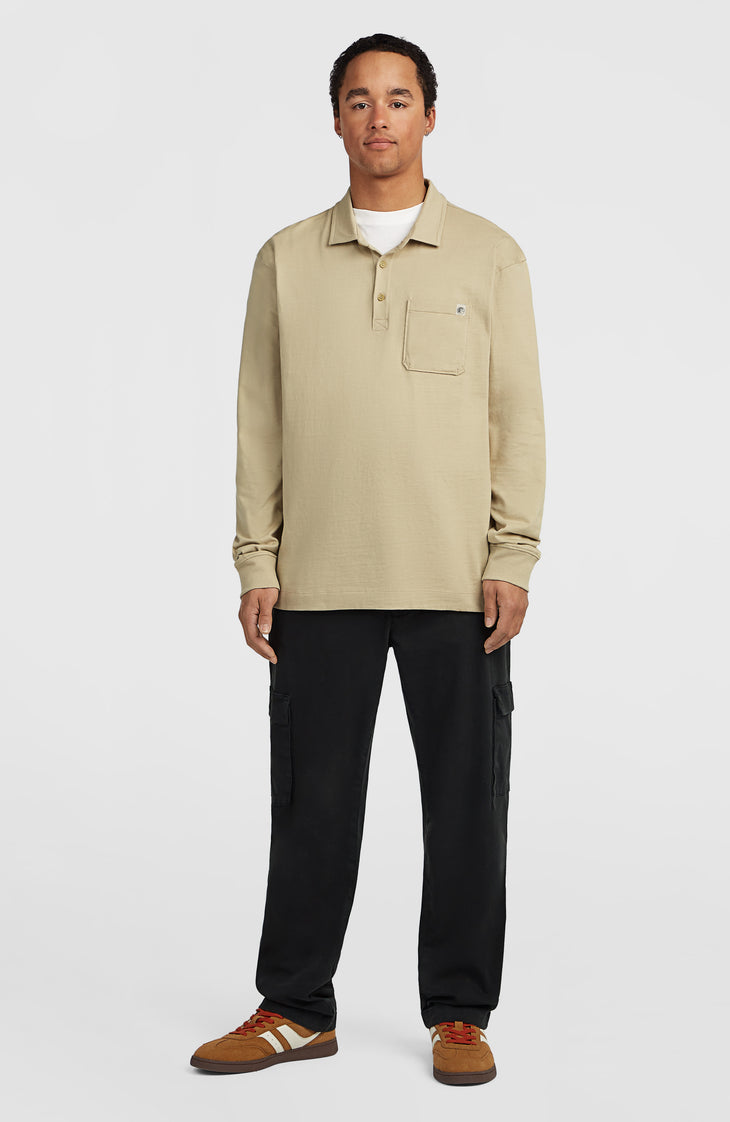 O'Riginals Long-Sleeve Polo Shirt | Olive Blush