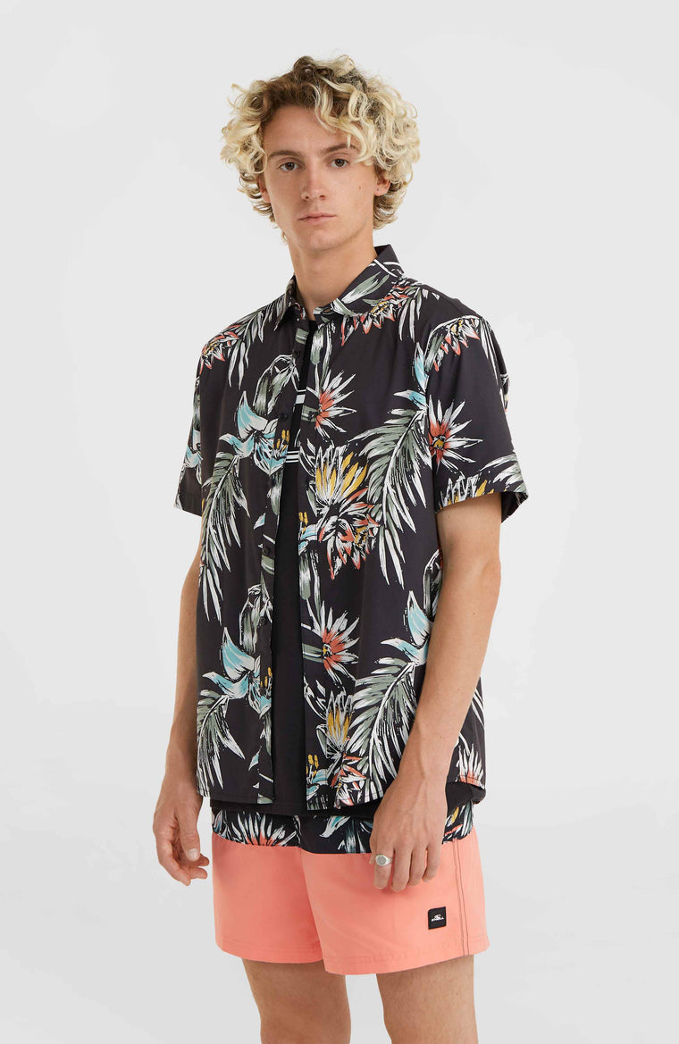 Mix and Match Floral Shirt | Black Tropicana Mix and Match Floral Shirt | Black Tropicana