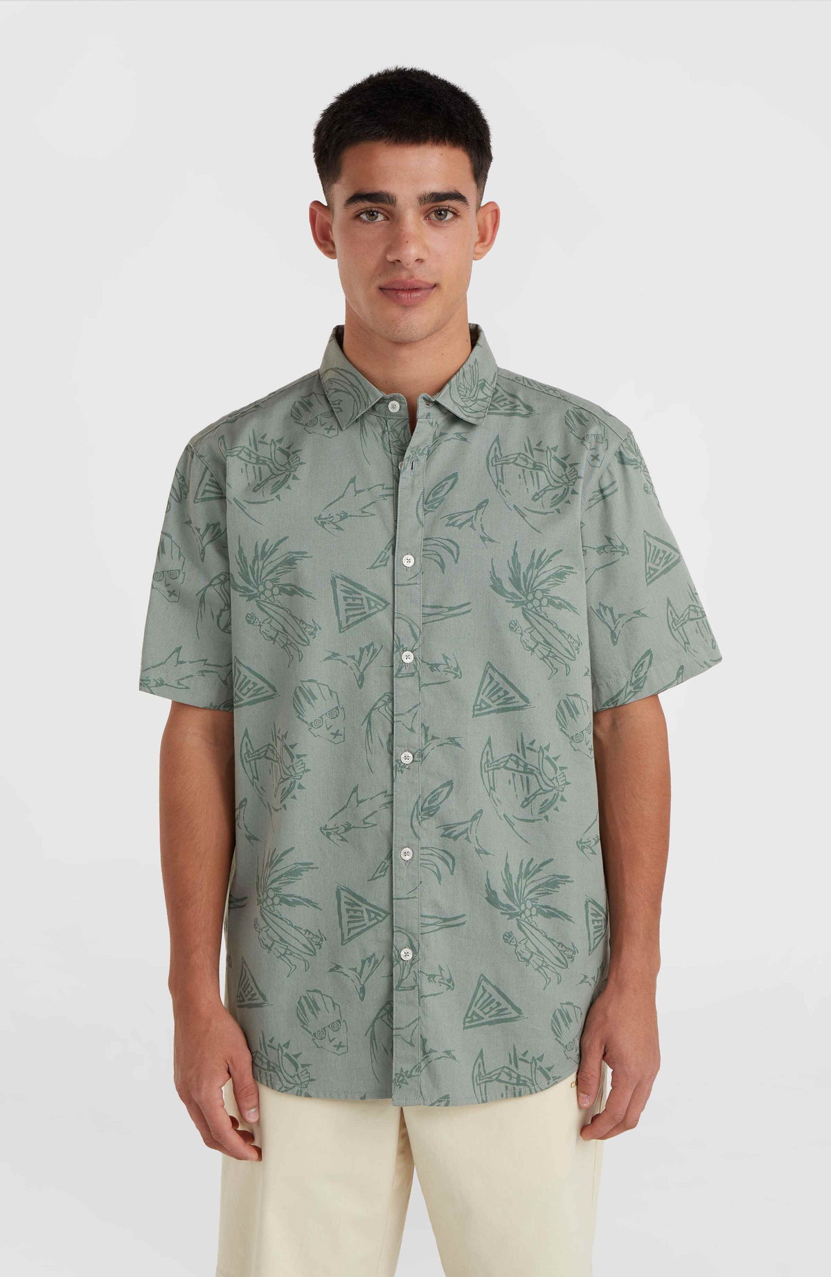 Mix and Match Beach Shirt | Green Vintage Surfer