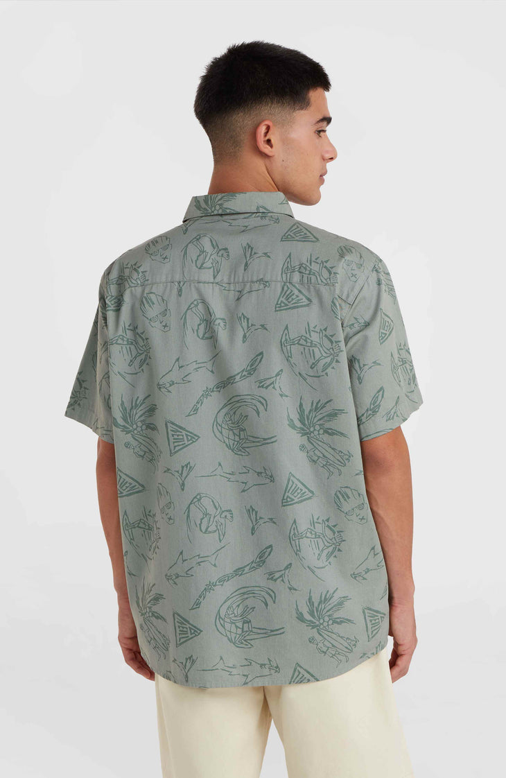 Mix and Match Beach Shirt | Green Vintage Surfer