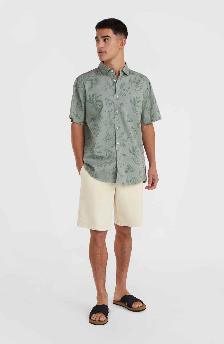 Mix and Match Beach Shirt | Green Vintage Surfer