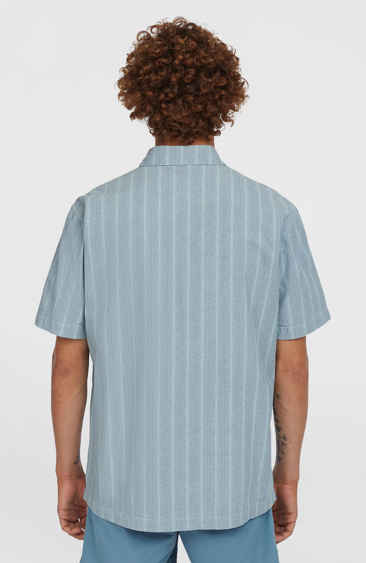 Jacquard Stripe Shirt | Blue Cali Stripe