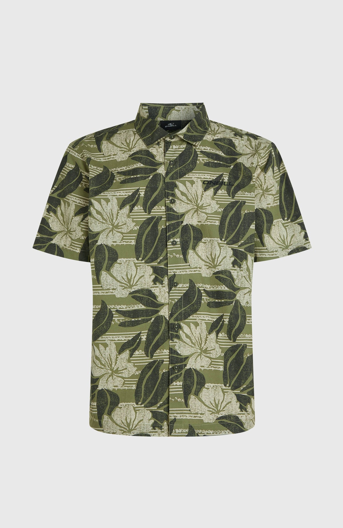Print Shirt | Green Dusty Flower