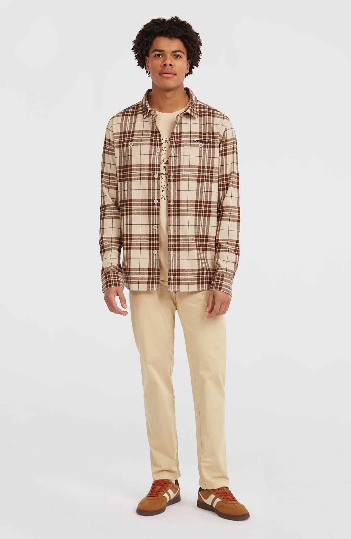 Must-Have Flannel Shirt | Beige Flannel Check