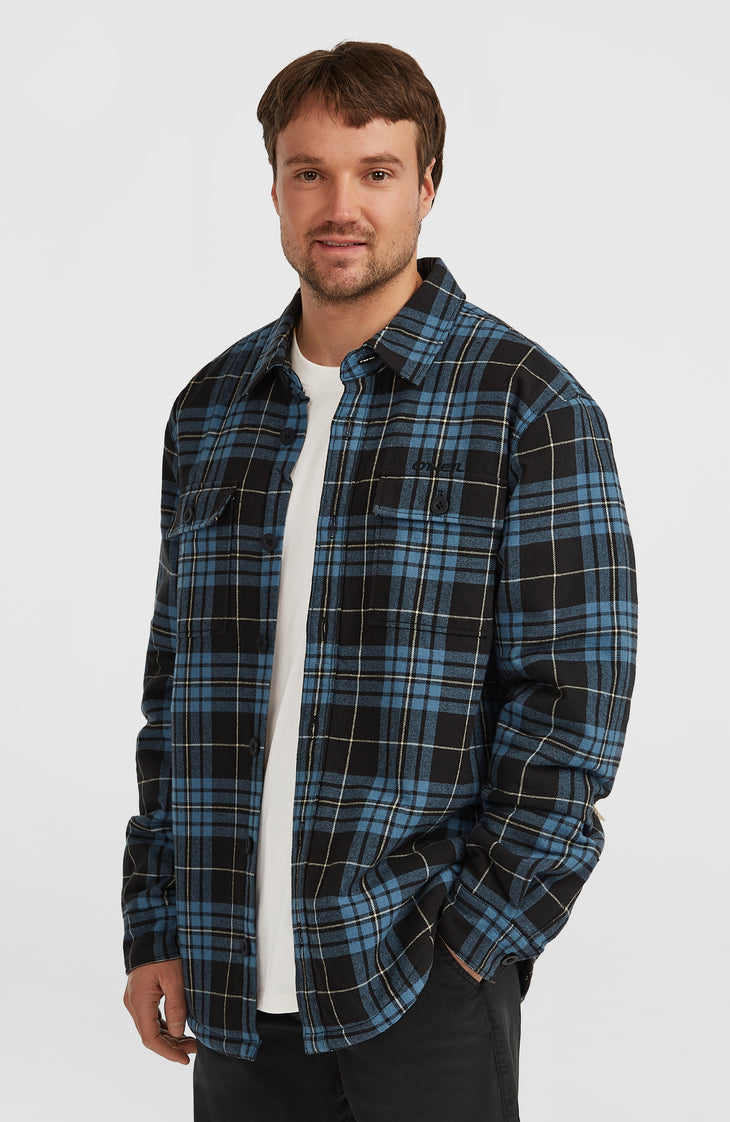 Must-Have Fleece-Lined Shirt | Blue Flannel Check