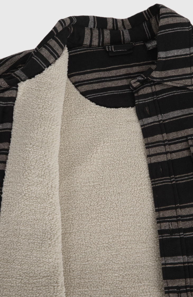 Must-Have Fleece-Lined Shirt | Black Bavaro