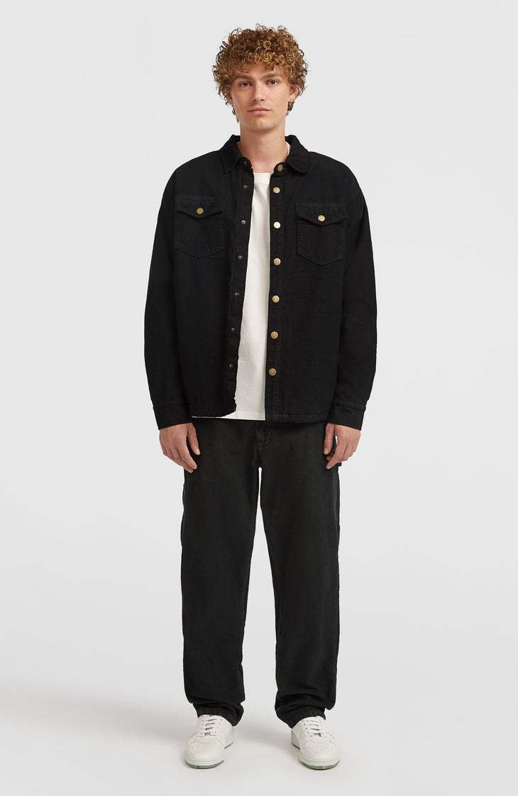 O'Riginals Corduroy Fleece-Lined Overshirt | Black Out
