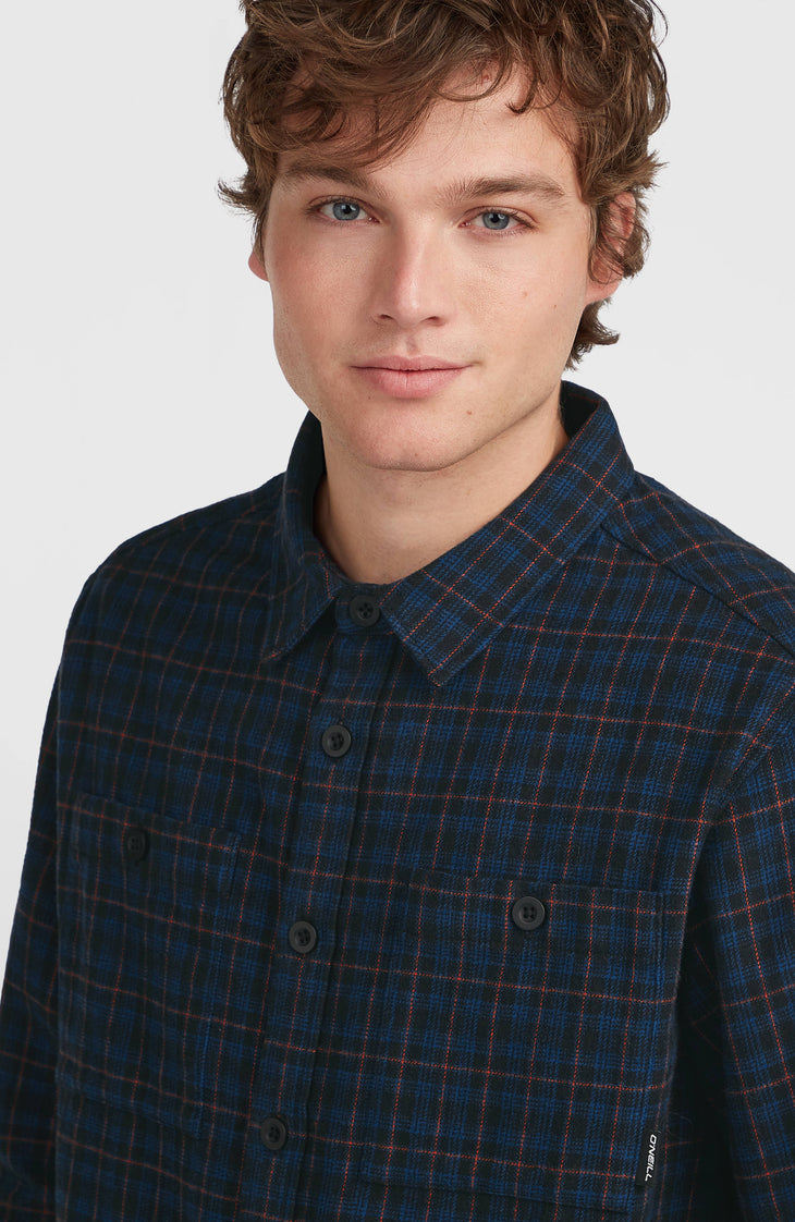 Must-Have Flannel Shirt | Black Mini Check Plaid
