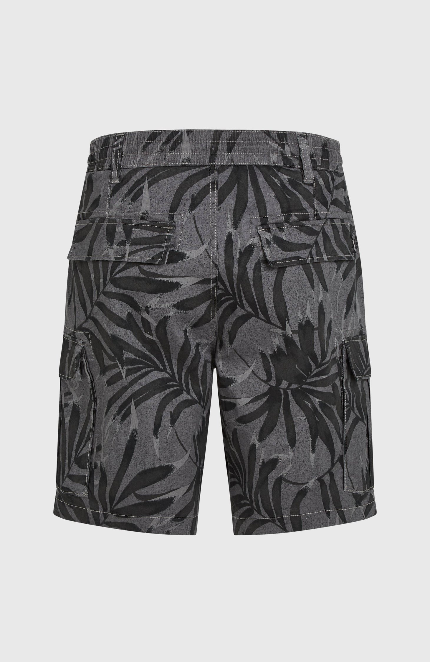 Essentials Cargo Shorts | Black Dipped Leaves