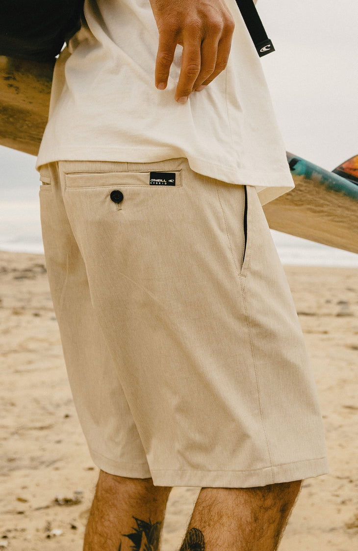 Hybrid 19" Melange Shorts | Cocoa Sand