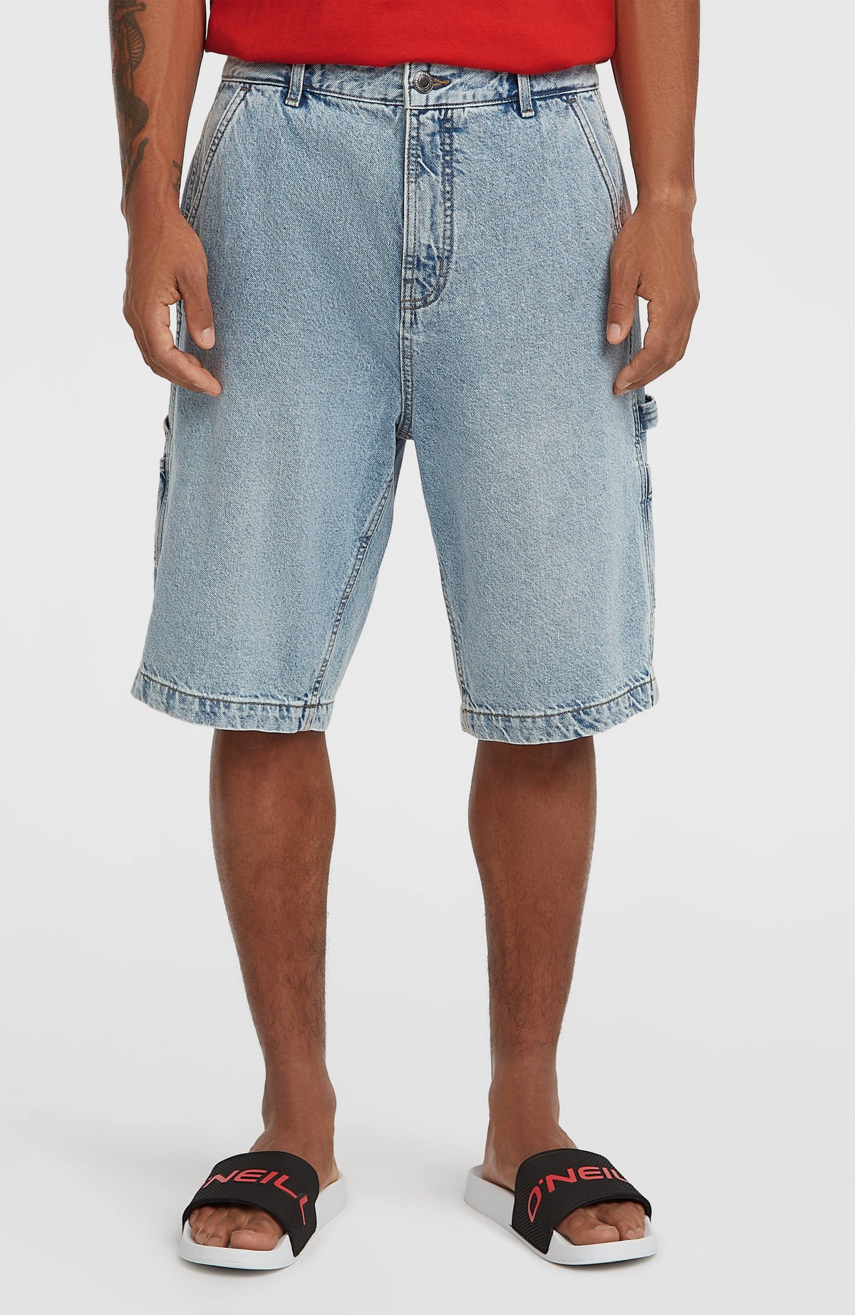 Essentials Denim Shorts | Denim Blue