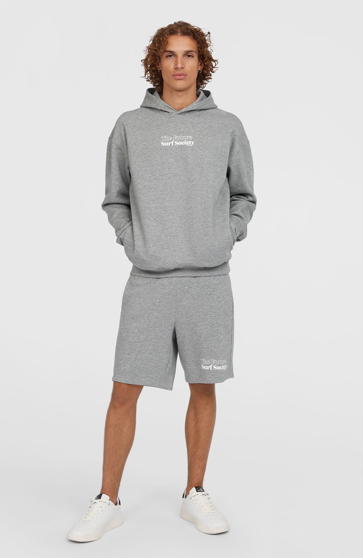 Future Surf Society Hoodie | Silver Melee