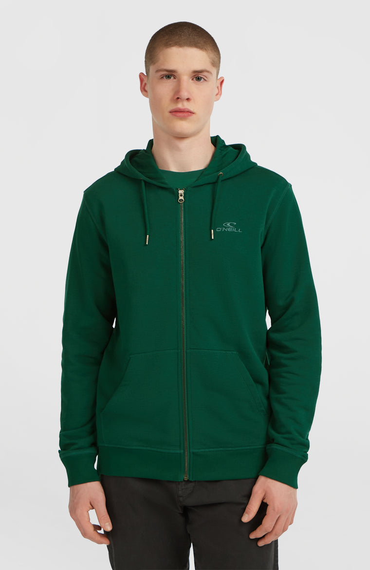Small Logo Full-Zip Hoodie | Emerald Envy Small Logo Full-Zip Hoodie | Emerald Envy