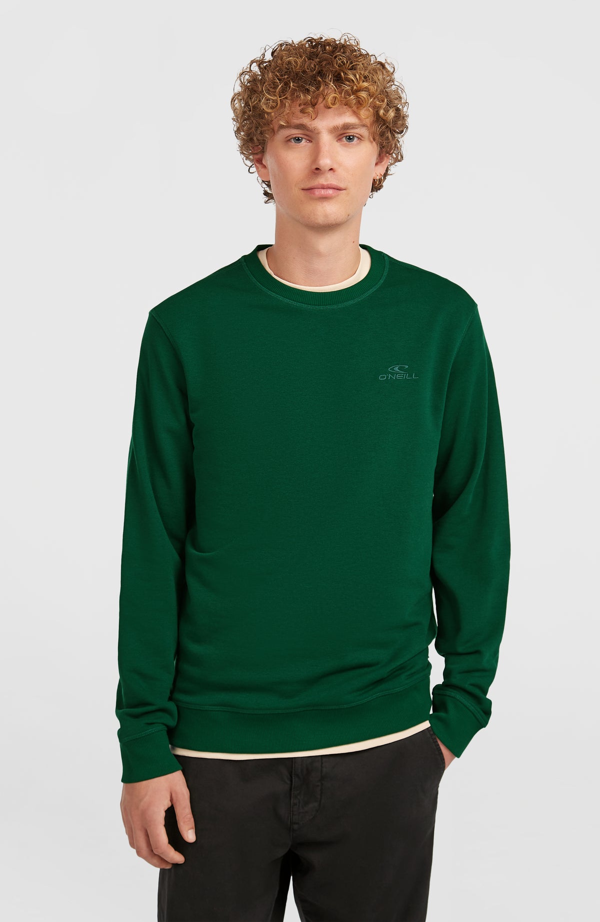 Small Logo Crew Sweatshirt | Emerald Envy