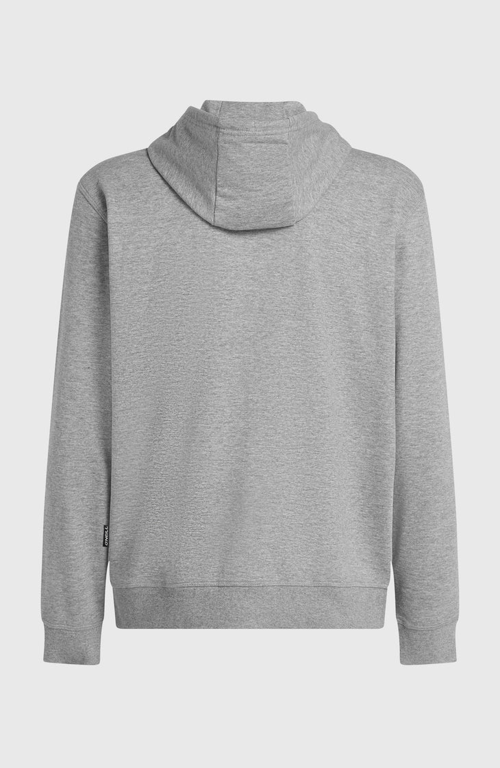 Small Logo Full-Zip Hoodie | Silver Melee