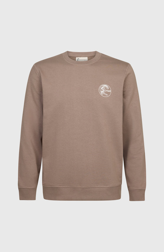 O'Riginals Chest Print Crew | Pure Cashmere