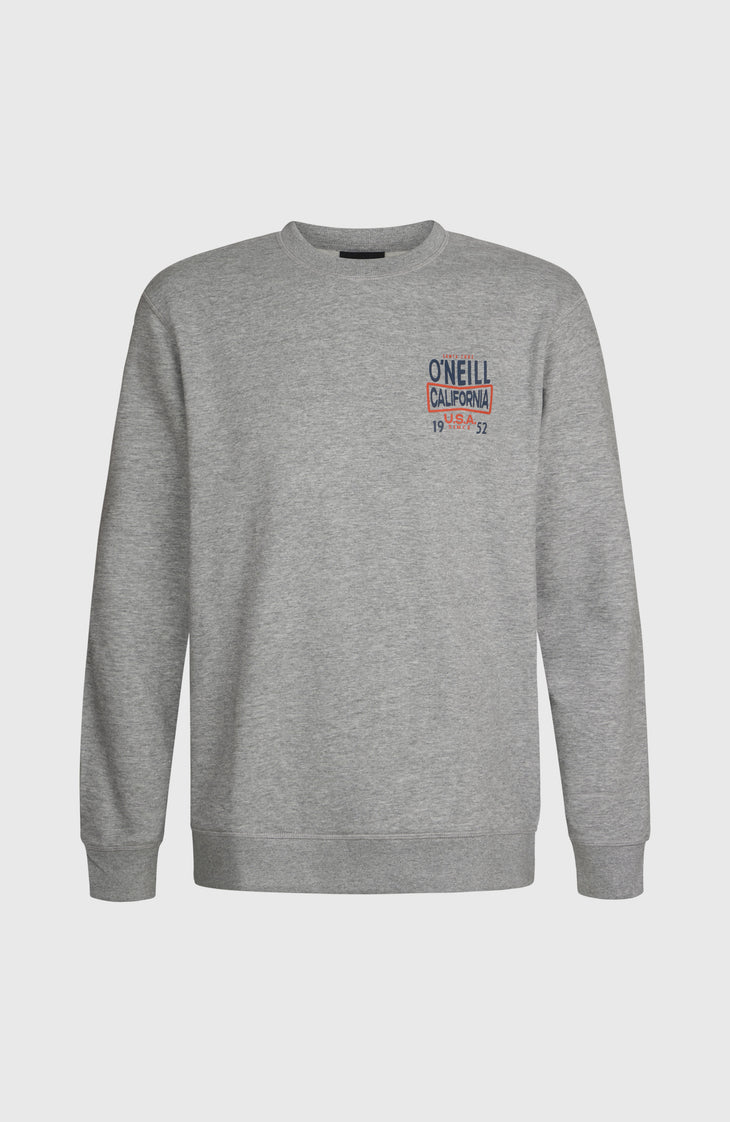 O'Neill Small Logo Crew Sweatshirt | Silver Melee