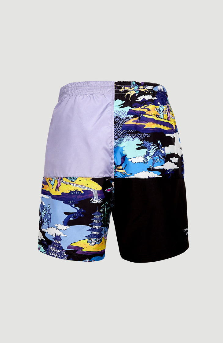 O'Neill x Naito CB 16'' Swim Shorts | Beach Glass Colour Block