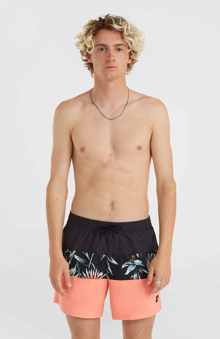 Mix and Match Cali Block 15'' Swim Shorts | Black Tropicana Mix and Match Cali Block 15'' Swim Shorts | Black Tropicana