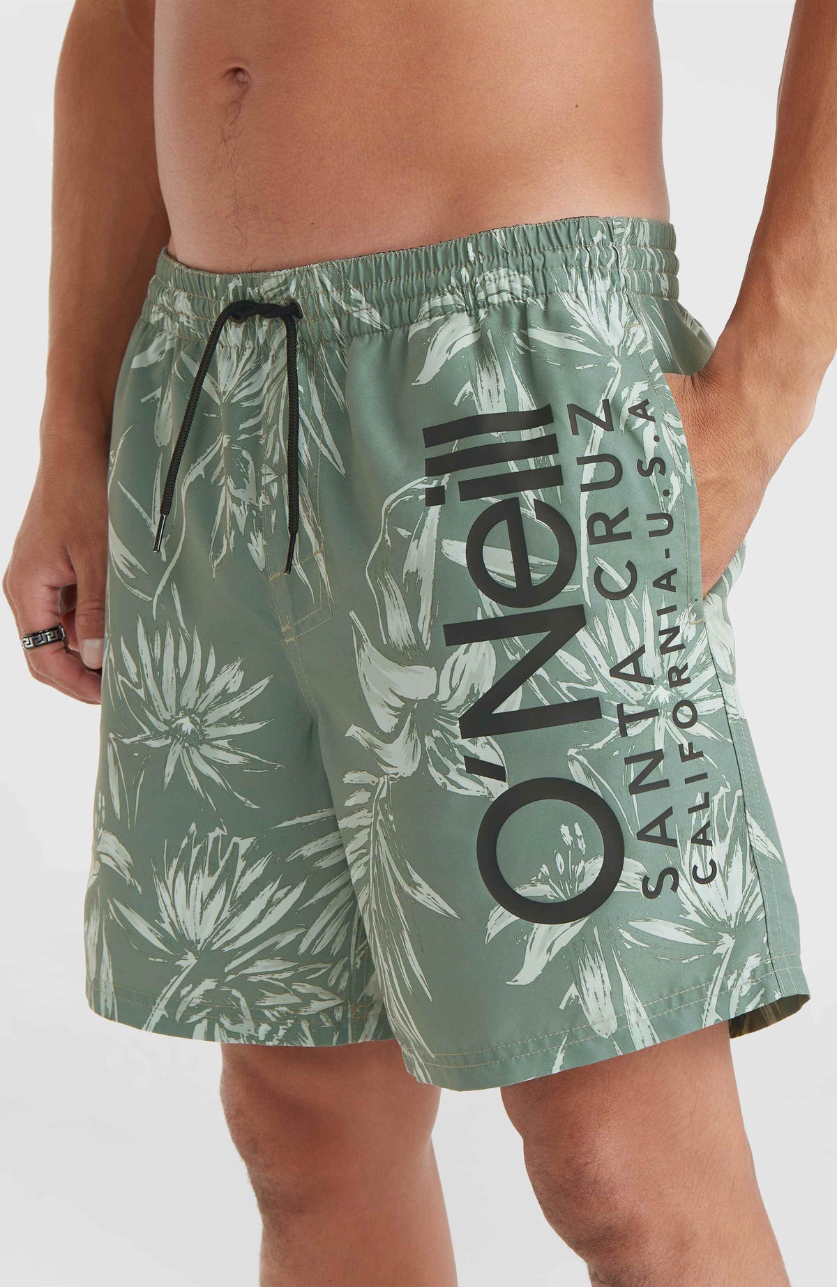 Mix and Match Cali 16'' Swim Shorts | Green Tonal Tropicana