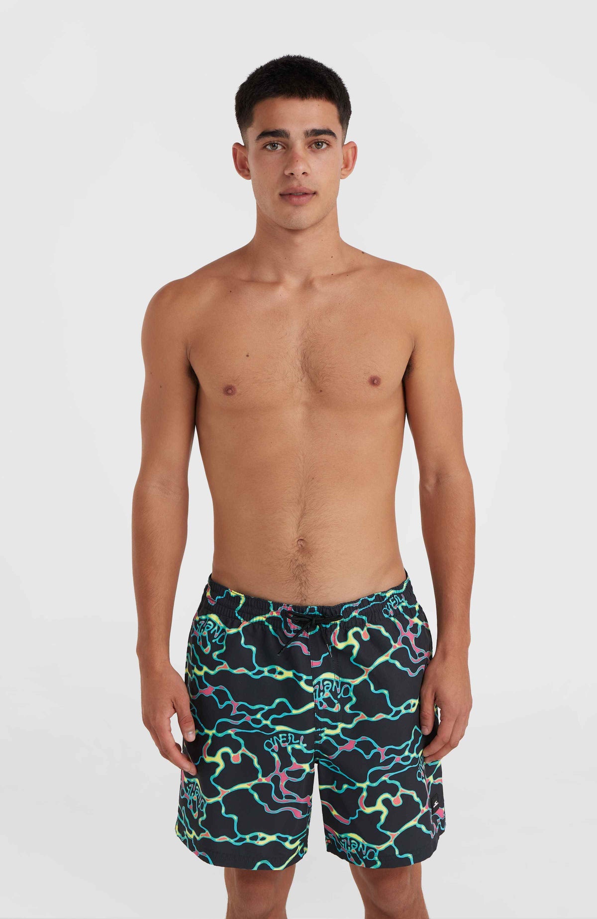 Jack O'Neill Cali Crazy 16'' Swim Shorts | Black Ocean View