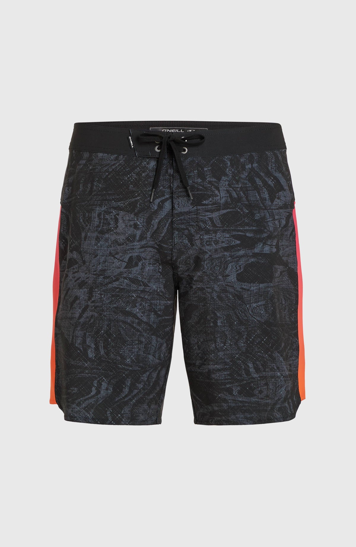 Hyperfreak Tech Panel 19'' Boardshorts | Black Pink/Orange Panel