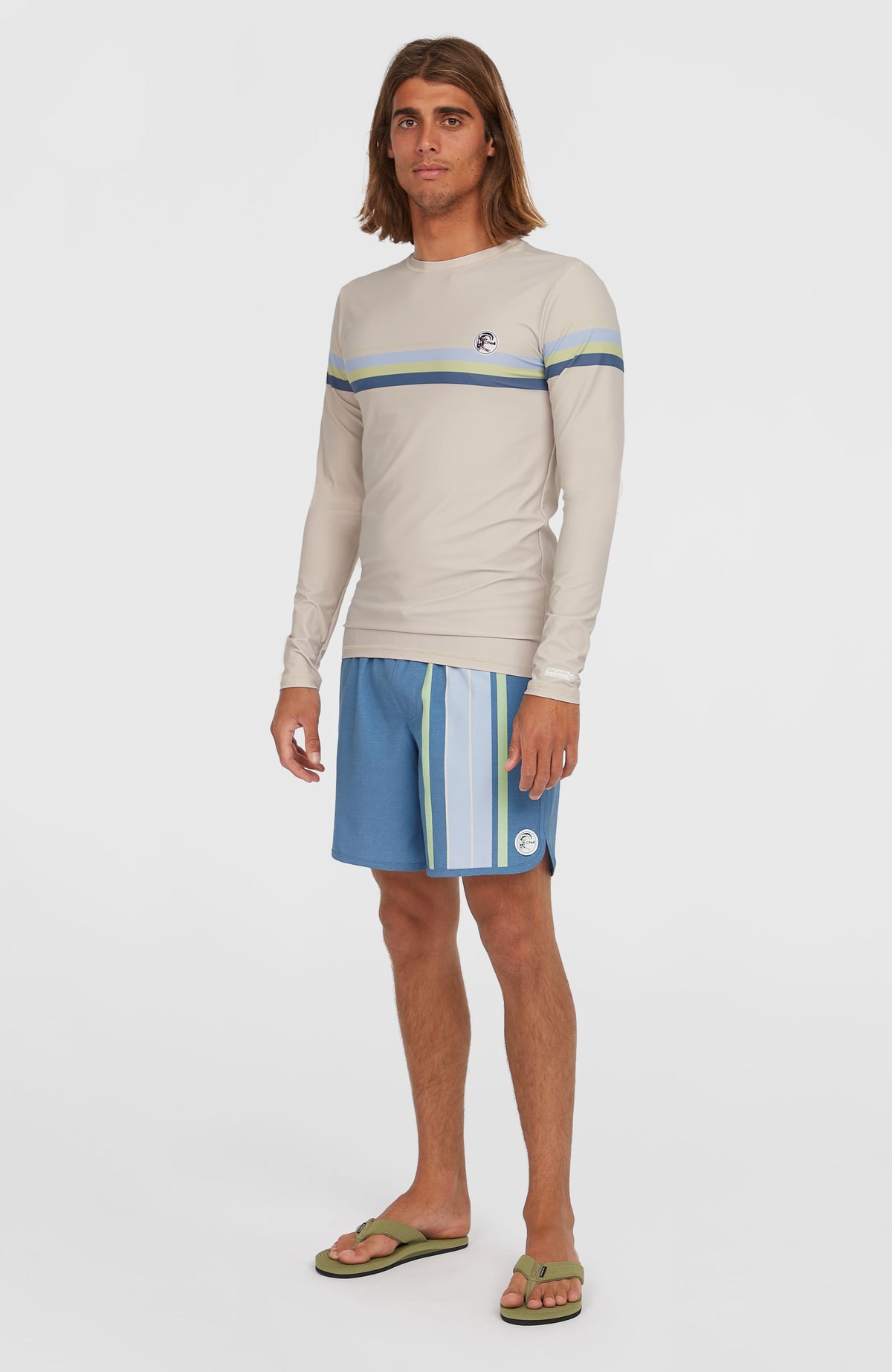 O'Riginals Scallop 16'' Swim Shorts | Blue Originals Longboard Stripe