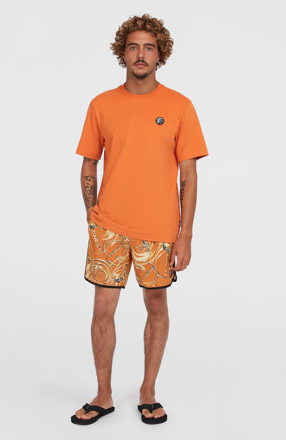 O'Riginals Scallop 16'' Swim Shorts | Orange Originals