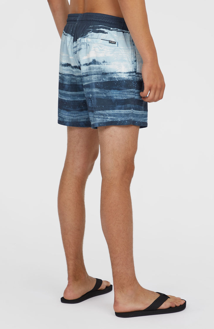 Cali Gradient 15'' Swim Shorts | Blue Melted Texture