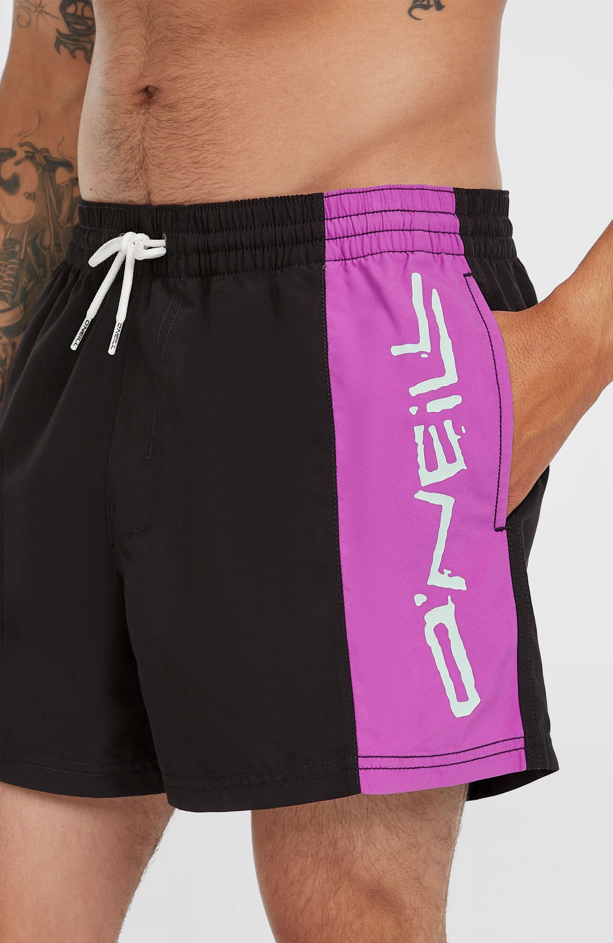 Retro 14'' Swim Shorts | Digitalis Colour Block