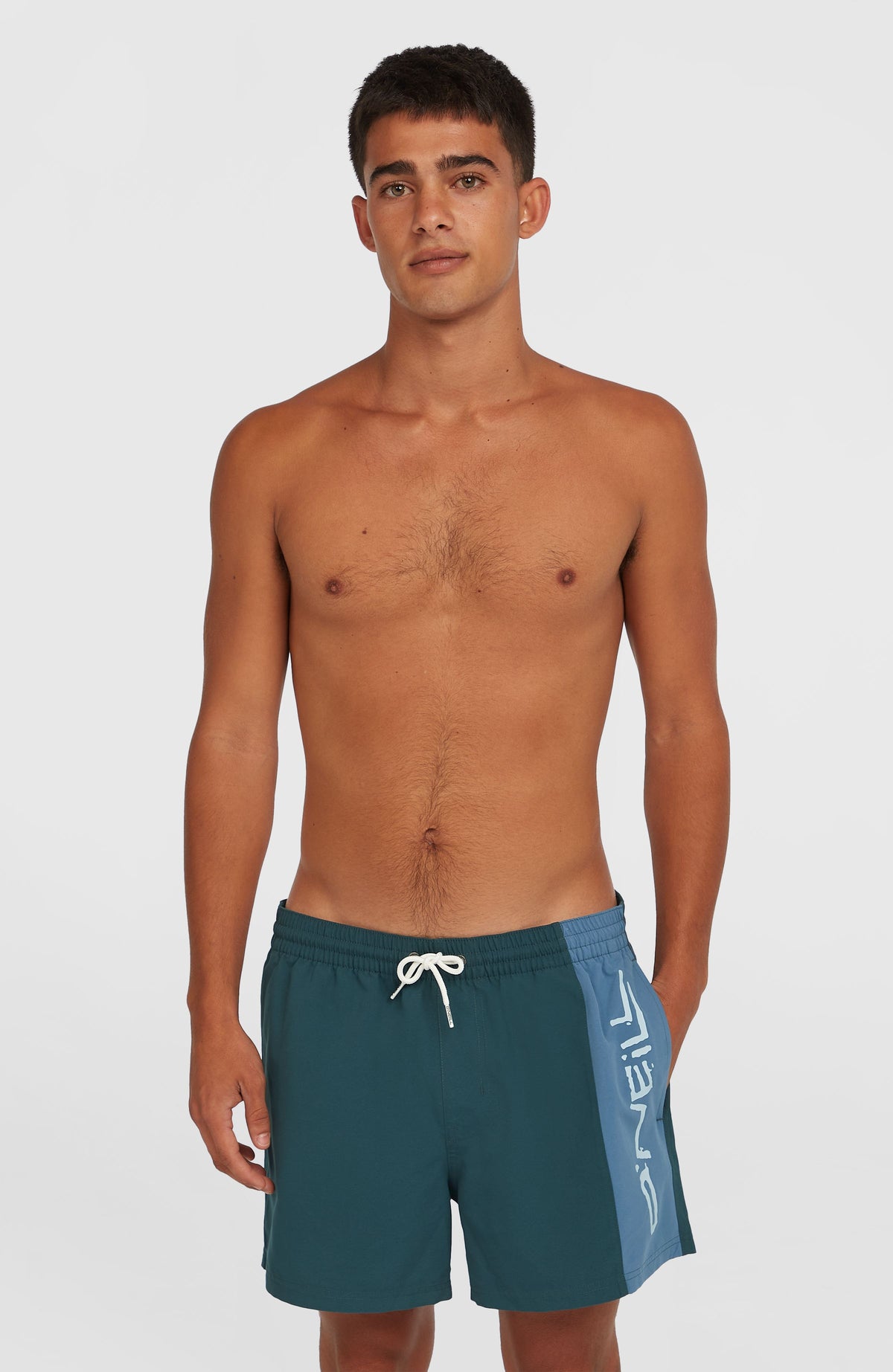 Retro 14'' Swim Shorts | Alma Steel Colour Block