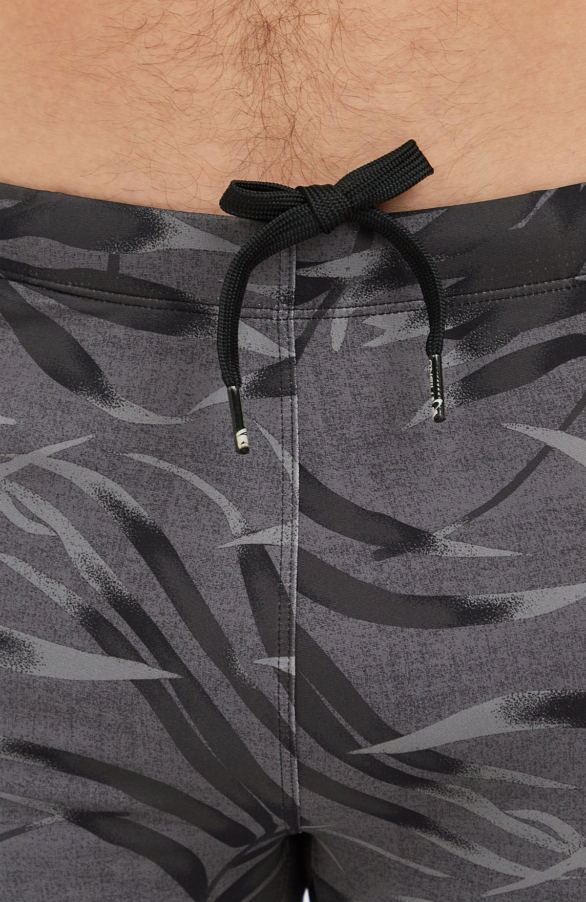 Essentials Floral Racer | Black Dipped Leaves