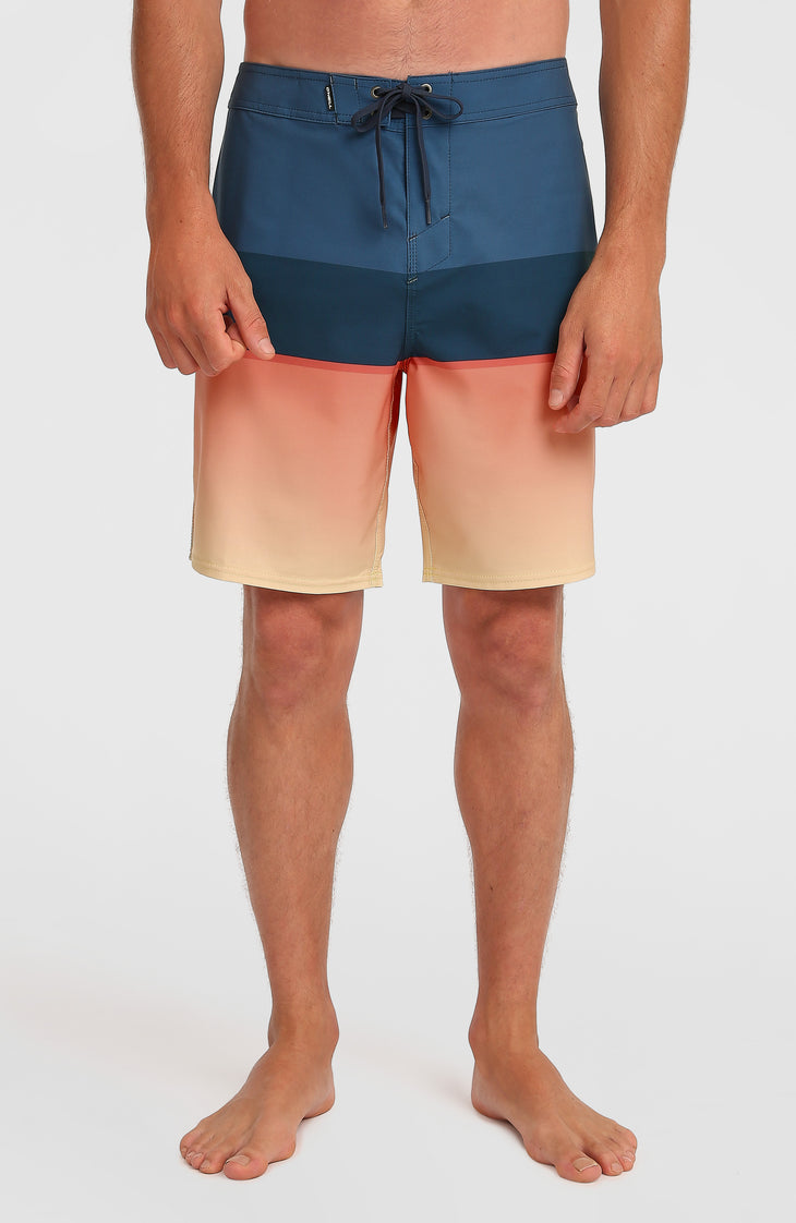 Hyperfreak Heat Block 19'' Boardshorts | Persimmon Heat Block