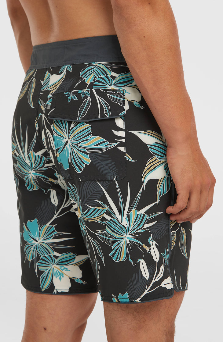 Hyperfreak Mysto Scallop 19'' Boardshorts | Black Mysto Scallop