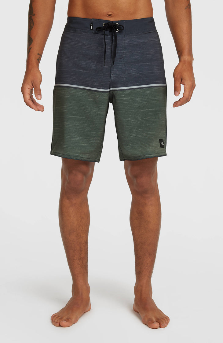 Hyperfreak Mysto Block 19'' Boardshorts | Dark Olive Mysto Block
