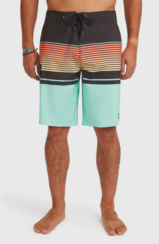 Lennox Stripe 21" Boardshorts | Canal Blue Lennox Stripe