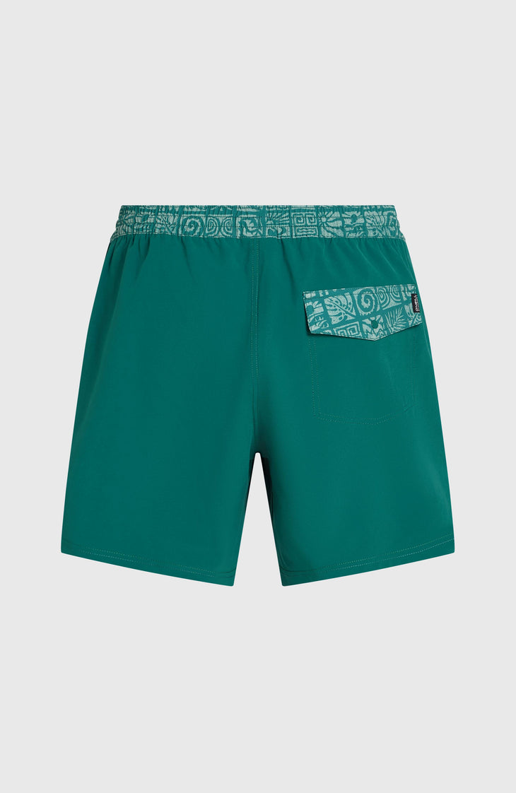 Pocket Print 16'' Swimshorts | Botanical Heat