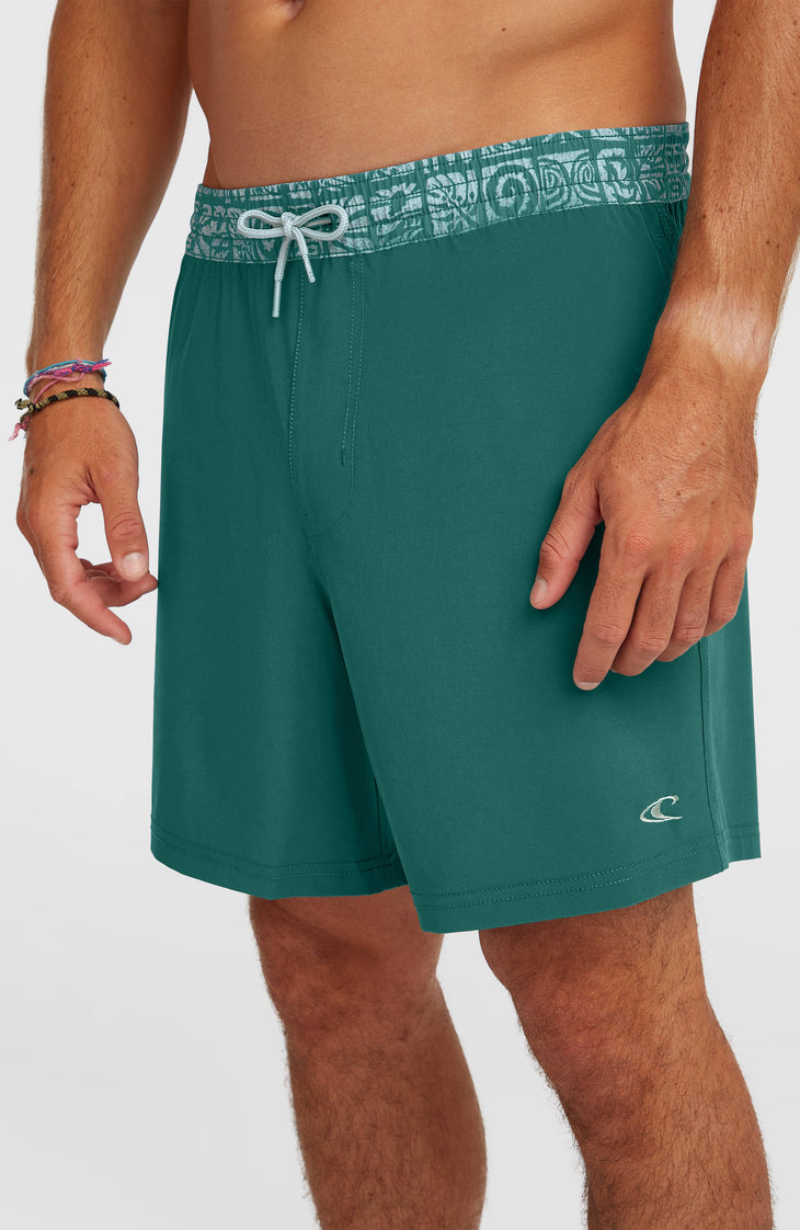 Pocket Print 16'' Swimshorts | Botanical Heat