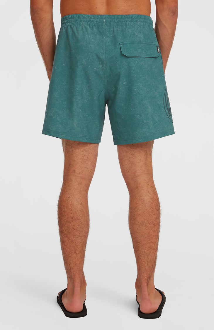 O'Riginals Cali Ocean 16'' Swimshorts | Green Originals Acid Wash