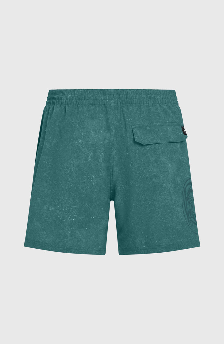 O'Riginals Cali Ocean 16'' Swimshorts | Green Originals Acid Wash