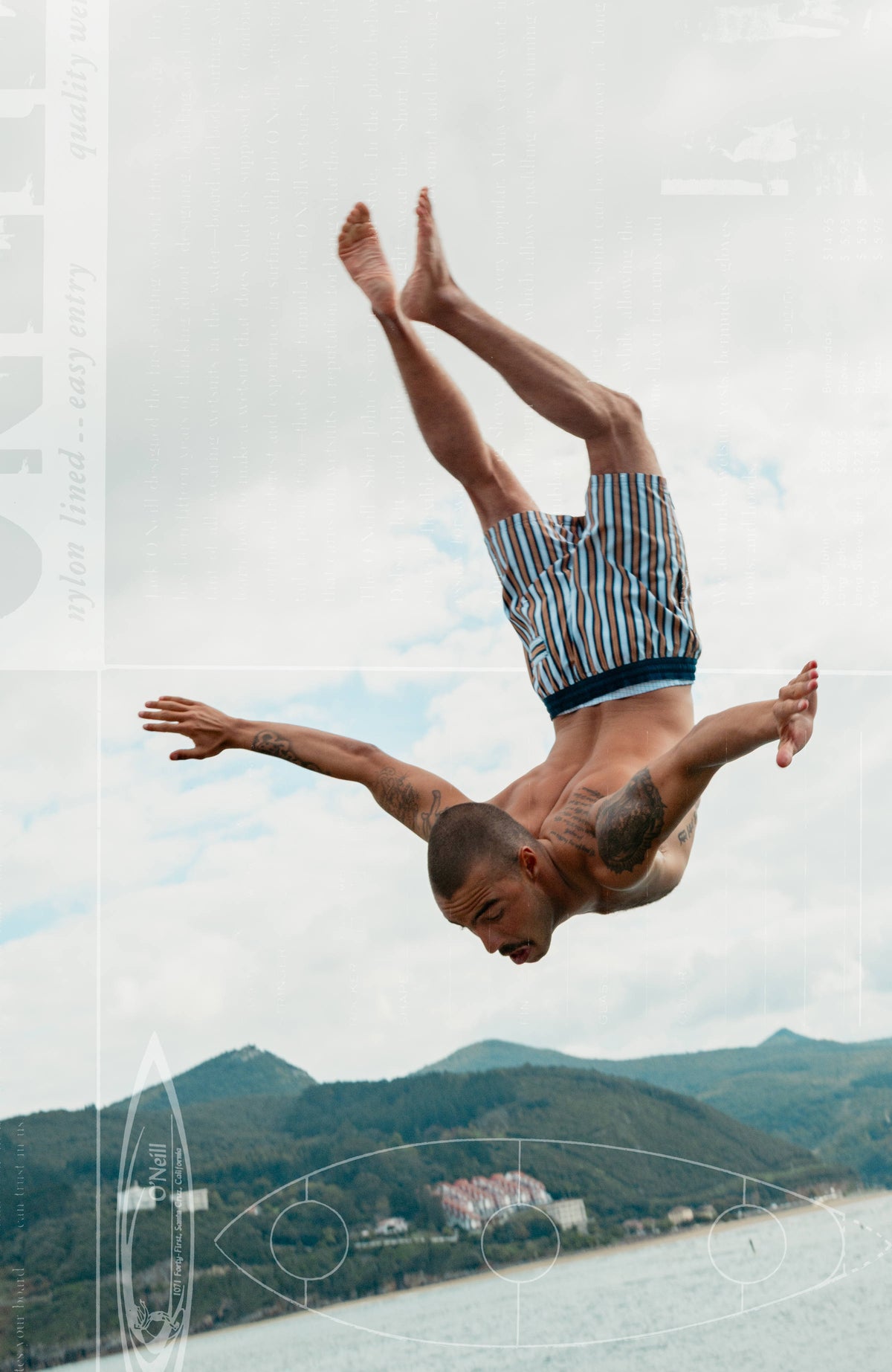 O'Riginals Stripe 15'' Swimshorts | Blue Originals stripe