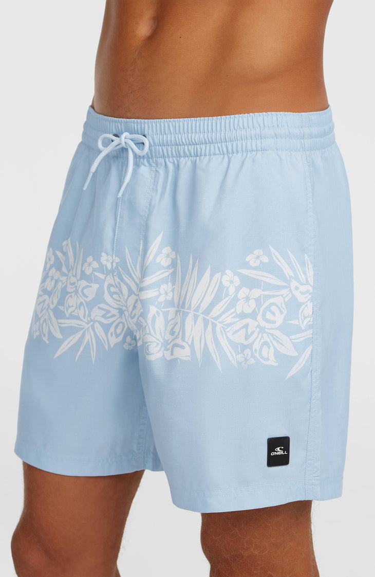 O'Neill Uni Flower 16'' Swimshorts | Light Blue Tropical Stripe