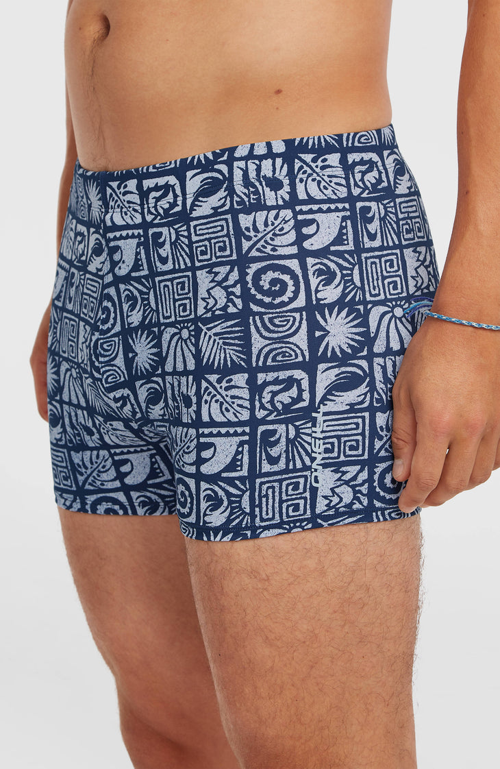 Essentials All-Over-Print Racer | Dark Blue Bricks