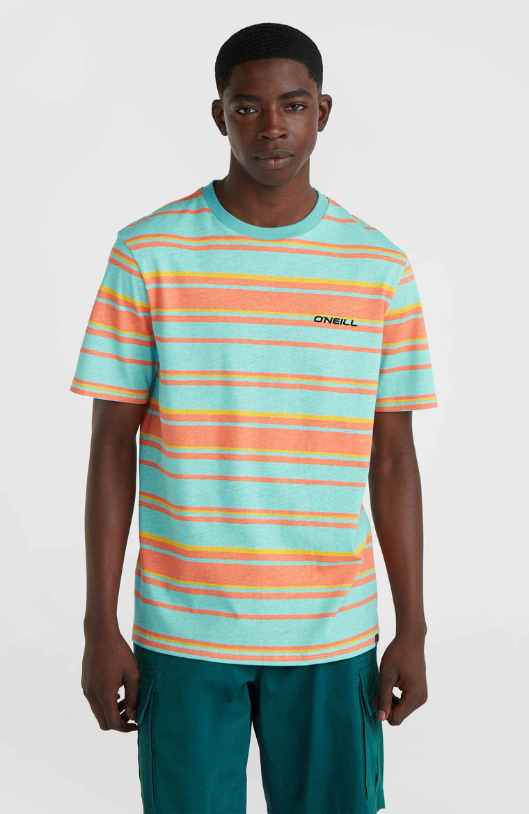 Mix and Match Stripe T-Shirt | Blue Neon Bold Stripes Mix and Match Stripe T-Shirt | Blue Neon Bold Stripes