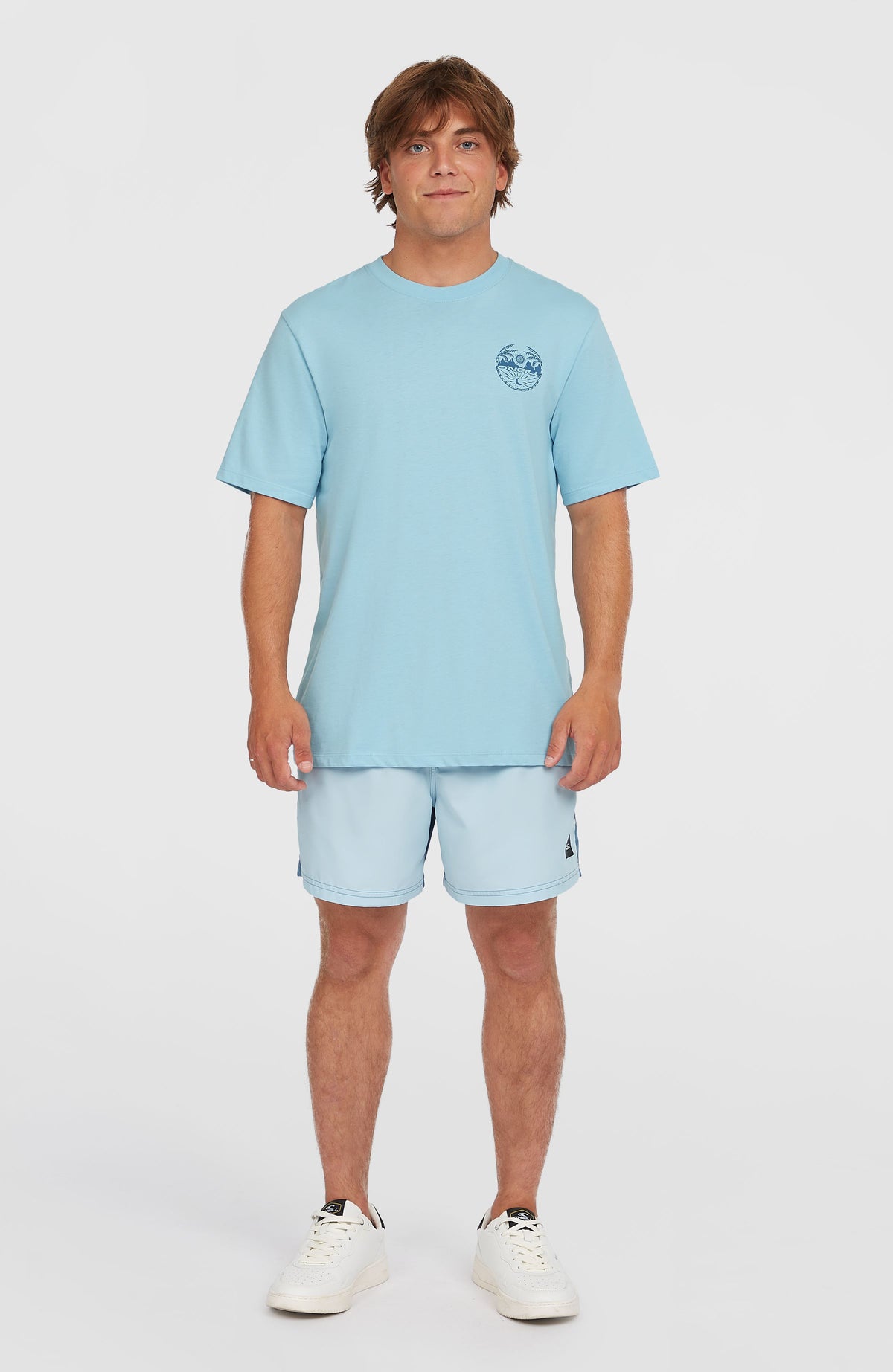 Back Print T-Shirt | Morning Glory Melange