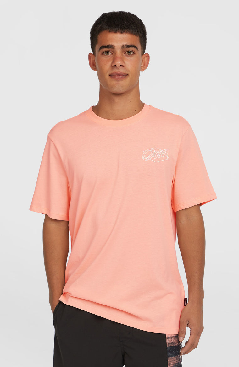 Box Logo T-Shirt | Coral Pop Box Logo T-Shirt | Coral Pop