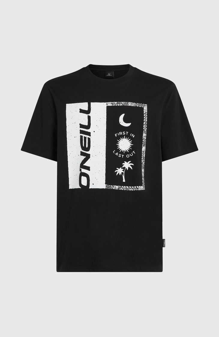 Front Print T-Shirt | Black Out