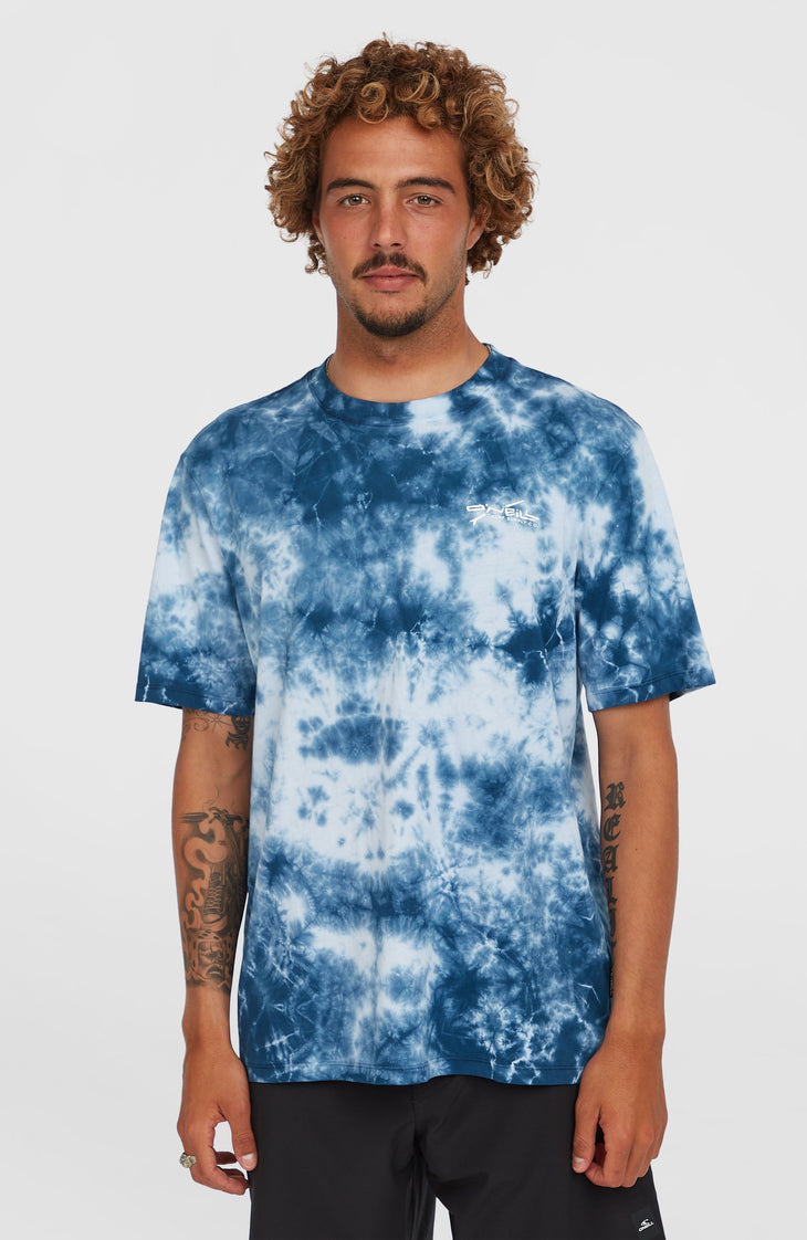 Tie Dye Graphic T-Shirt | Blue Tie Dye Print