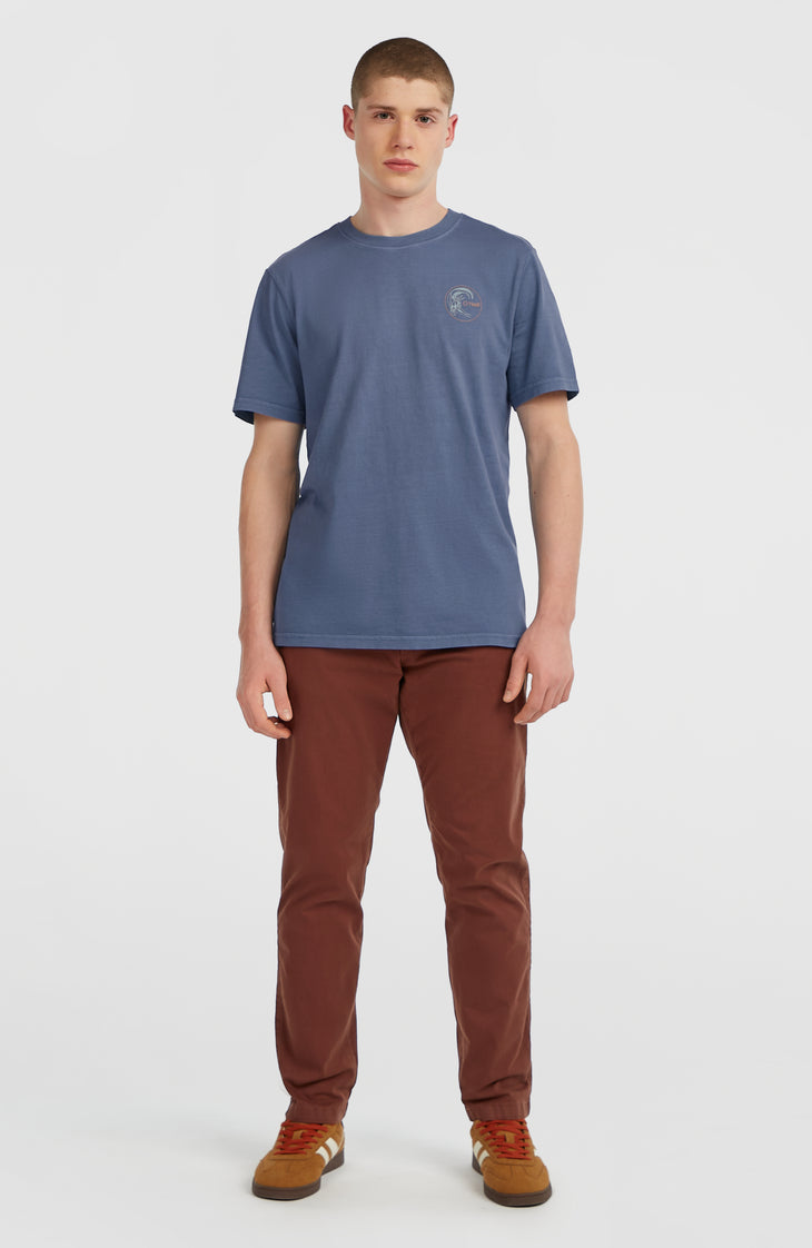 O'Riginals Retro Back-Print T-Shirt | Mozart Blue